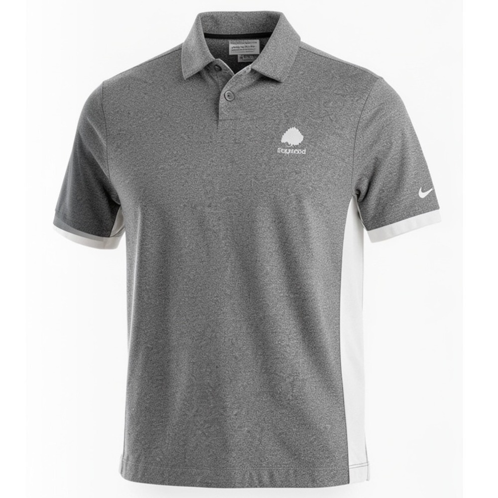Nike Golf Tour Performance Dri-FIT Polo Shirt Gray Ridgewood CC Mens Large (T27)